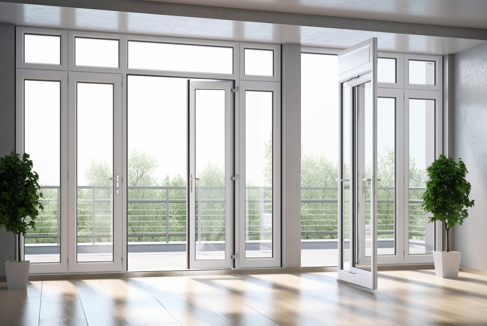 generative ai image of multiple doors and windows